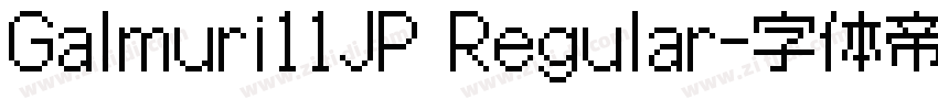 Galmuri11JP Regular字体转换